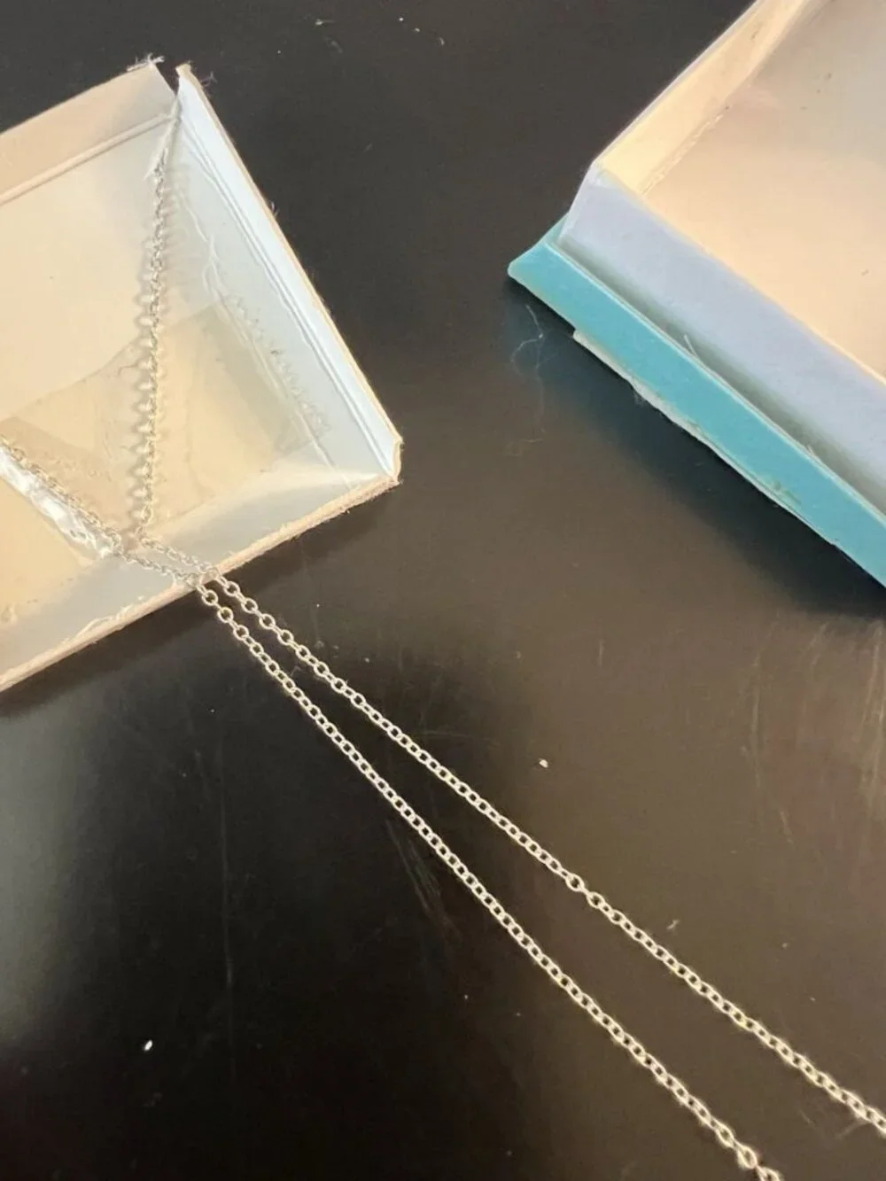 Sterling Silver Heart Pendant Necklace 925 Inset Heart Round 16